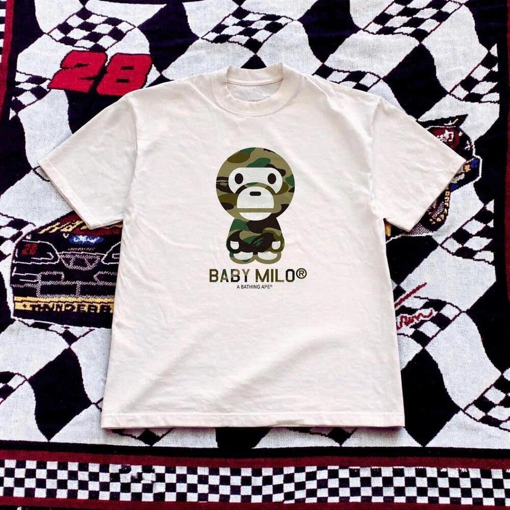 White Bape Baby Milo Tee